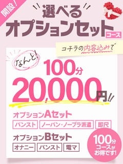 【開設】100分　20,000円選べるオプションセットコース