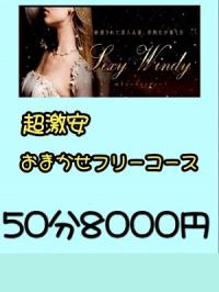 セクシーウィンディー(都城市) 超激安フリー50分8000円イベント